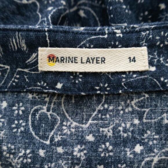 Marine Layer Ladies Size 14 Skirt Floral - Picture 7 of 9